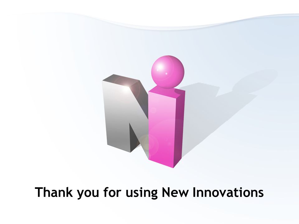 Thank you for using New Innovations