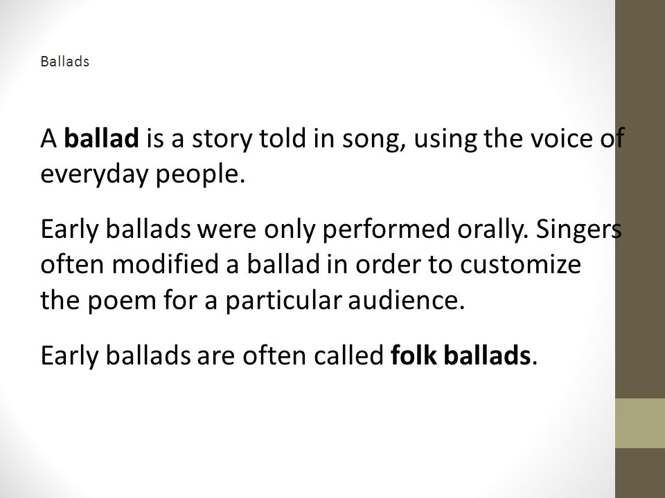Ballad by gabriela mistral