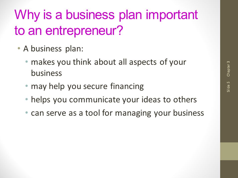 business plan for entrepreneur