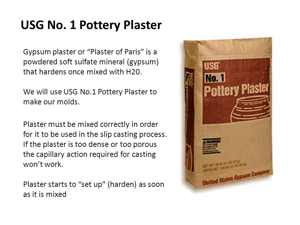 No. 1 Pottery Plaster