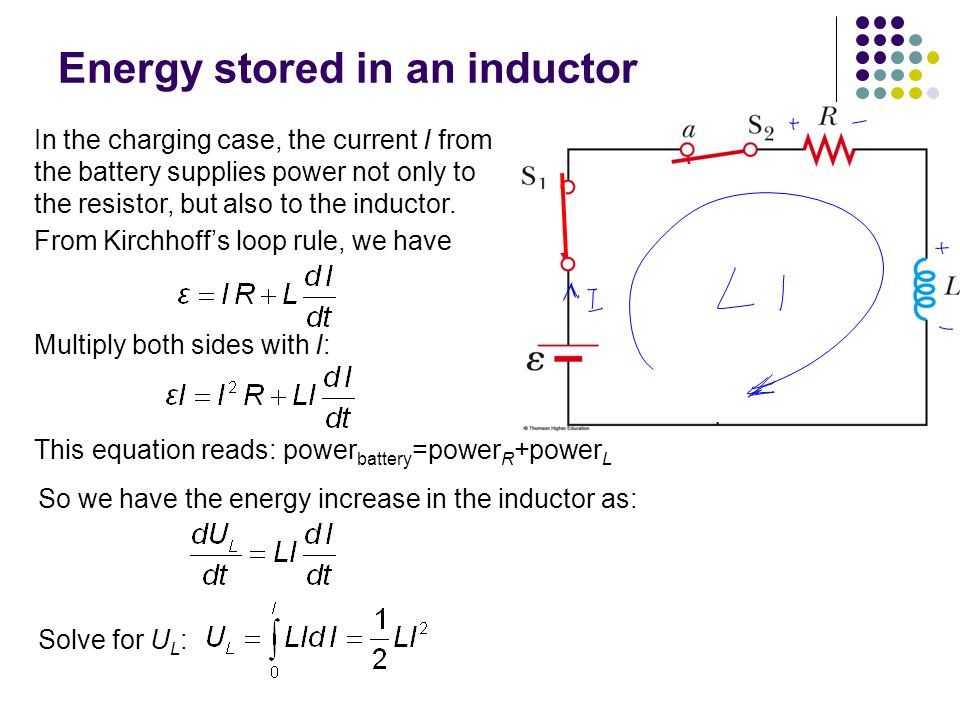 Chapter 32 Inductance L and the stored magnetic energy RL and LC circuits  RLC circuit. - ppt download