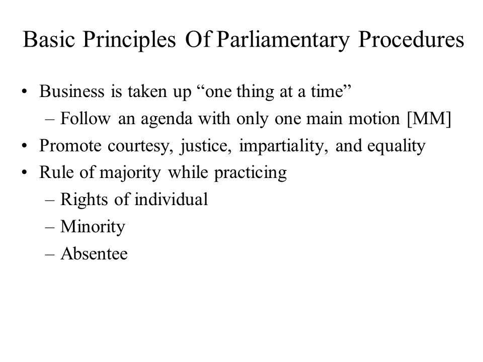roberts rules of order in a nutshell asq 1401 section el robert s rules of order agenda format