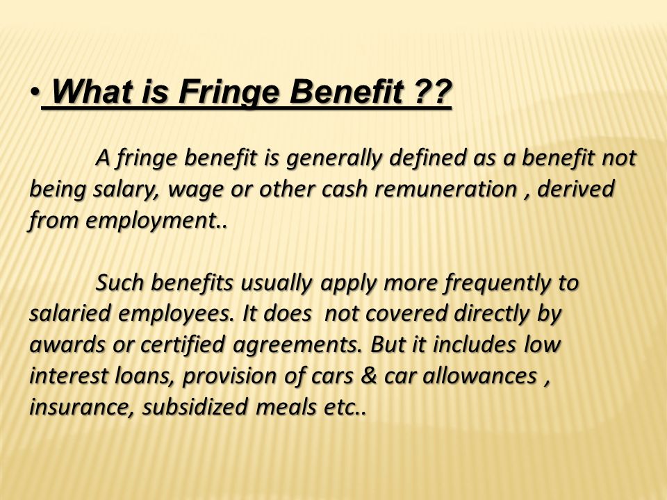 Fringe Benefits Movie
