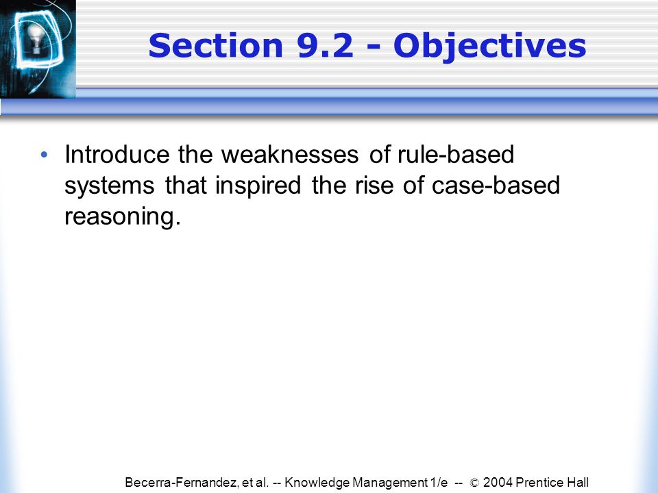 Becerra-Fernandez, Et Al. -- Knowledge Management 1/e -- © 2004 ...