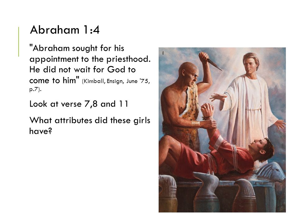 ABRAHAM 1:3 WHO CONFERRED THE PRIESTHOOD UPON ABRAHAM.
