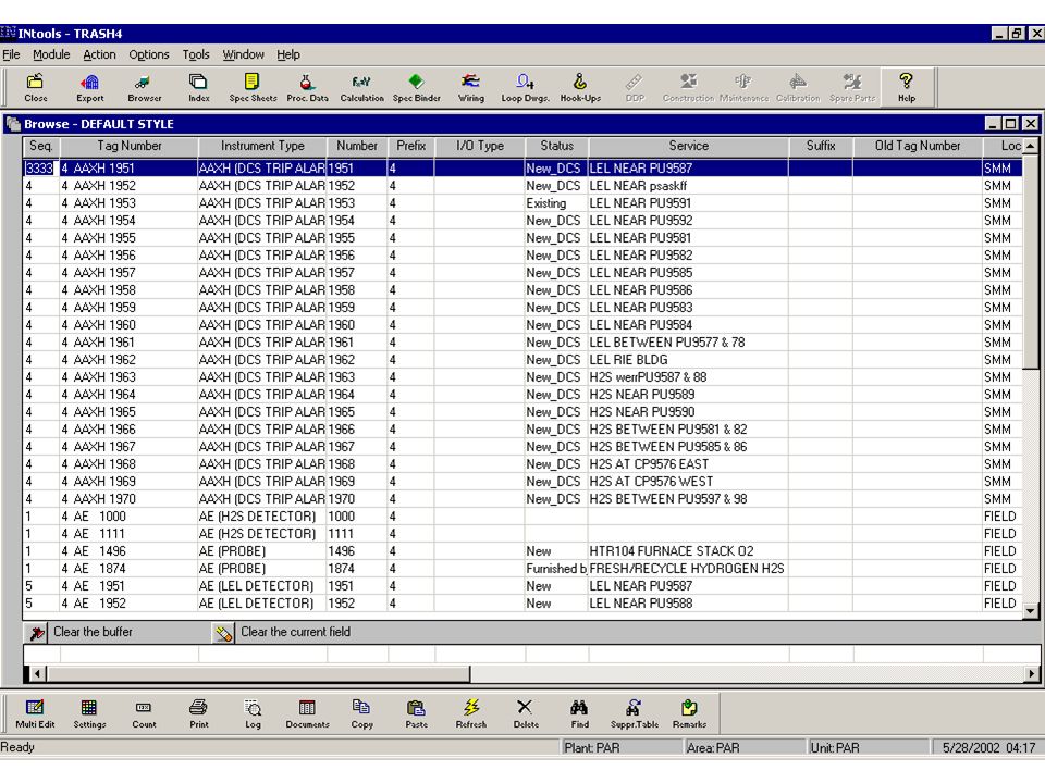 database instrumentation tool spi/intools