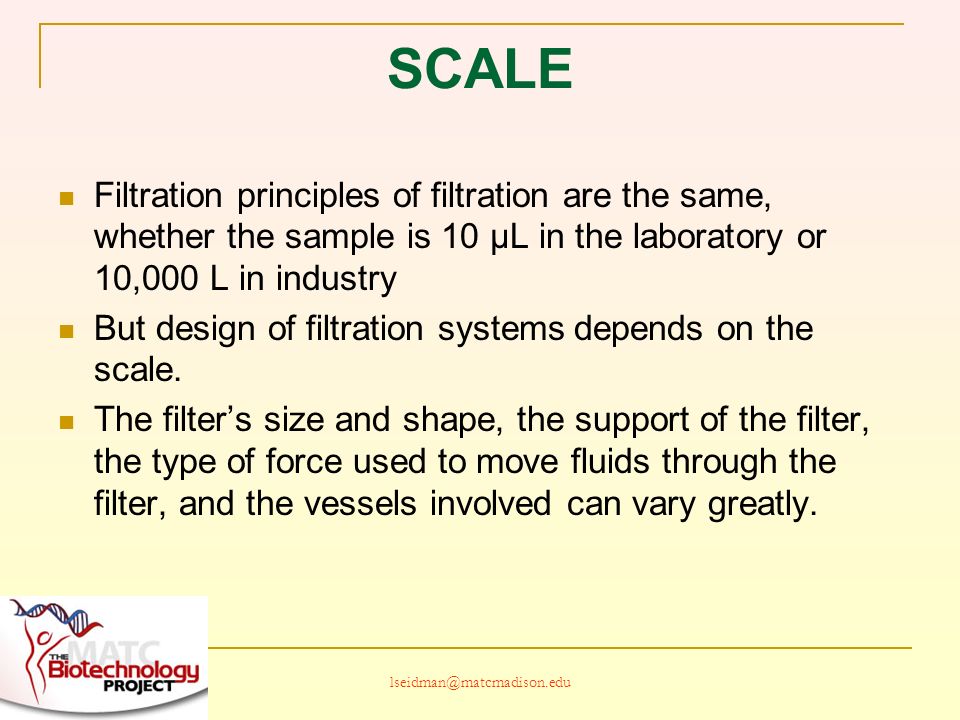 Principles of Filtration