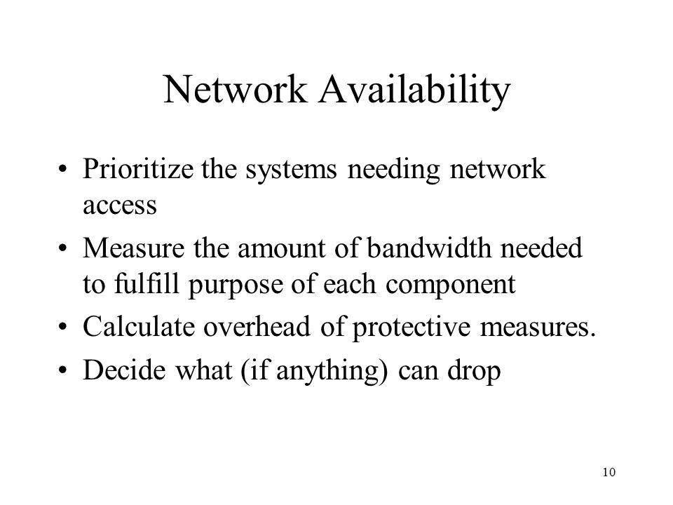 1 availability policy slides