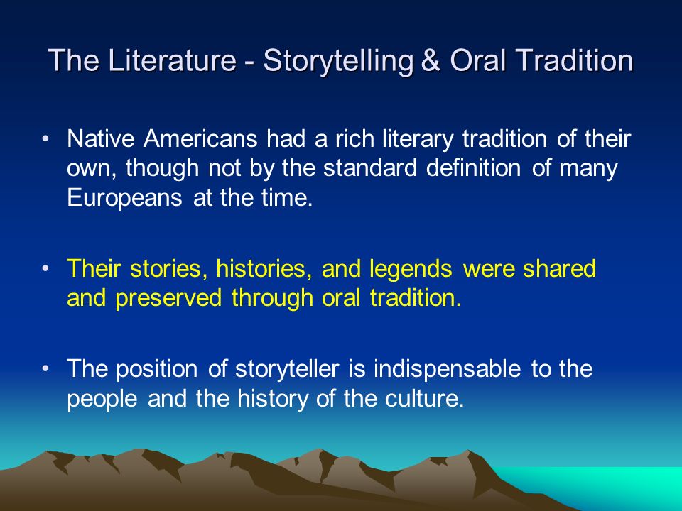 storytelling in native american culture