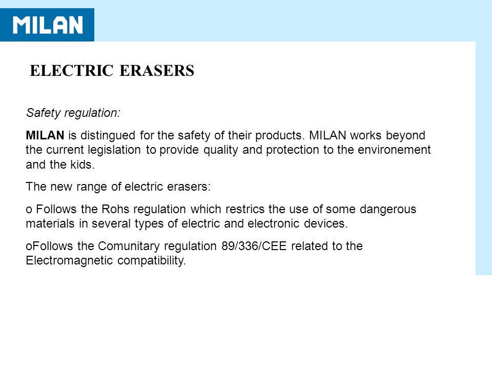 Milan Electric Eraser