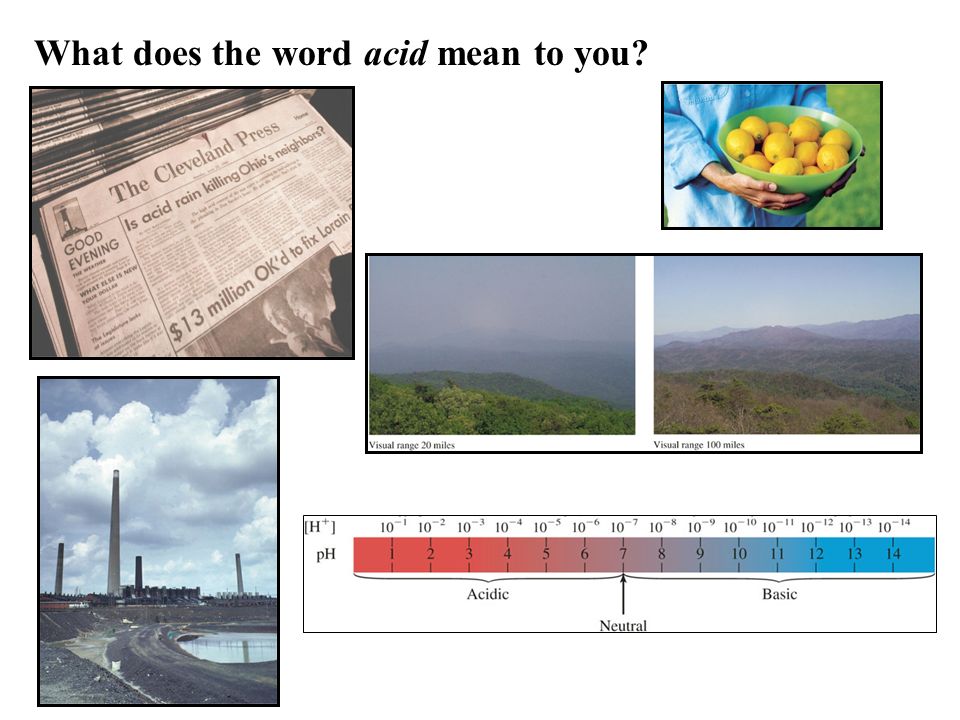 What does the word acid mean to you