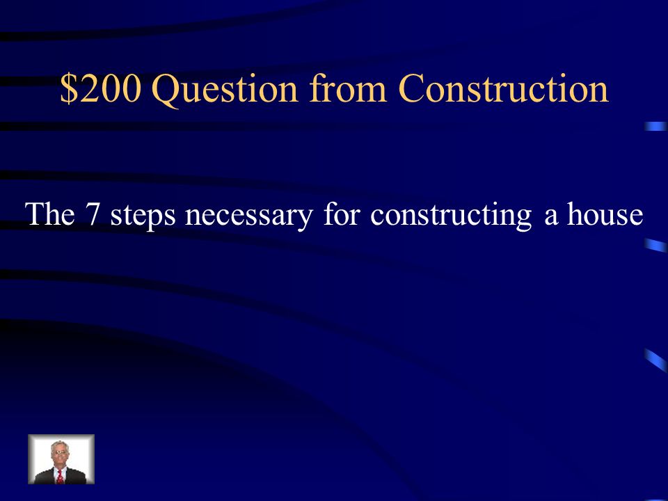 $100 Answer from Construction Infrastructure