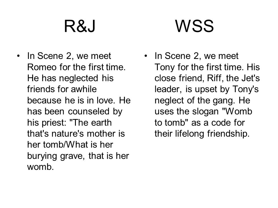 romeo and juliet and west side story comparison essay