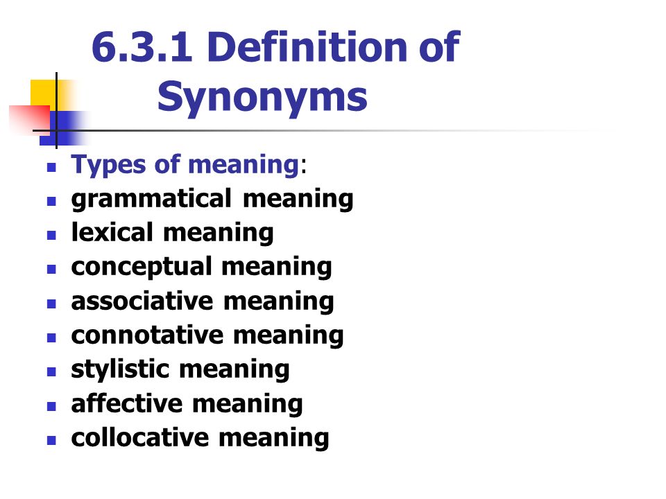 Synonyms Words, Definition, Meaning and Examples