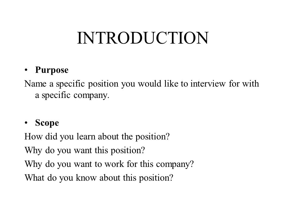 Cover Letter Outline INTRODUCTION MAIN BODY/DISCUSSION CONCLUSION