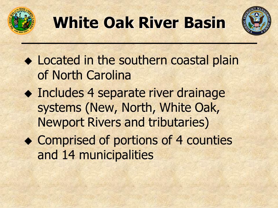 North Carolina White Oak River Basin Plan December 19, ppt download