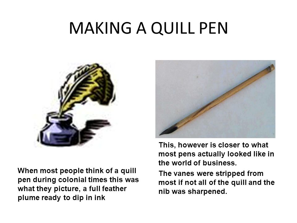 How To Make A Quill Pen