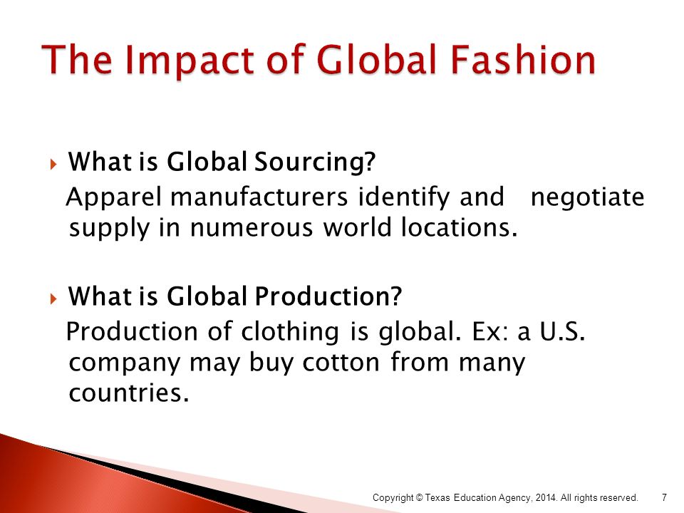  What is Global Sourcing.