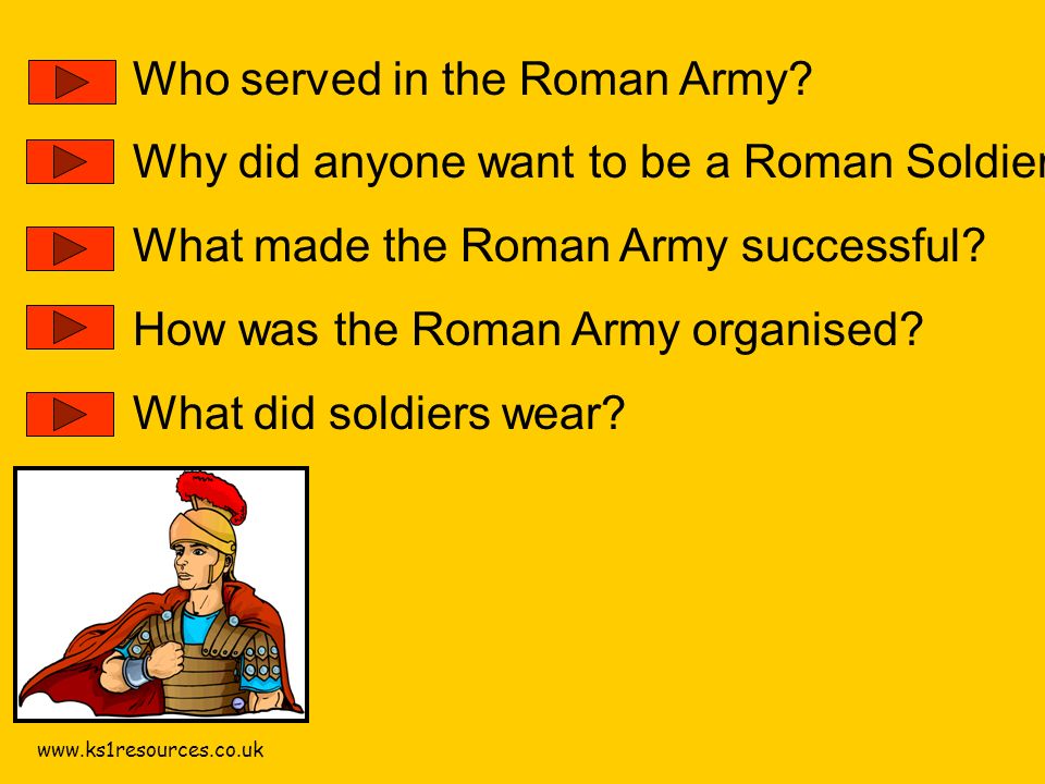 Who served in the Roman Army.
