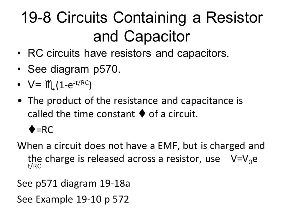19 6 circuits containing capacitors in series and parallel just as a
