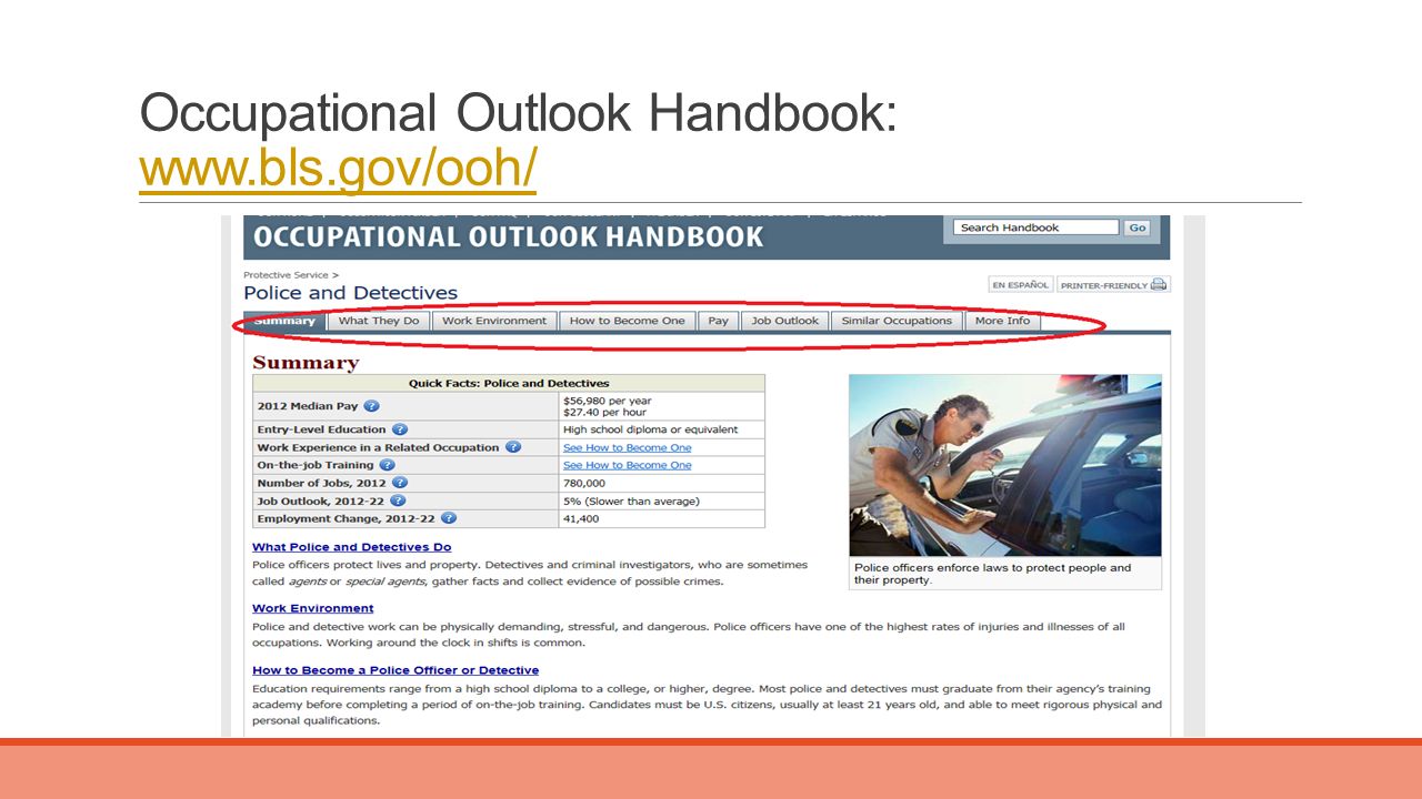 Occupational Outlook Handbook: