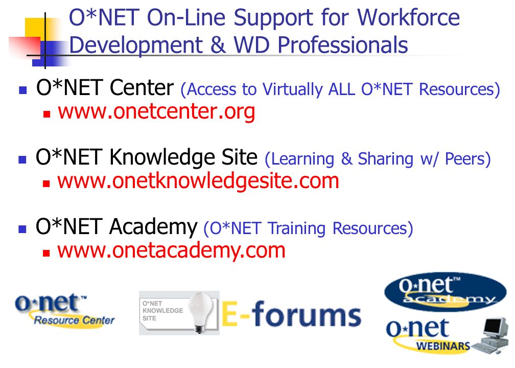 O*NET Resource Center