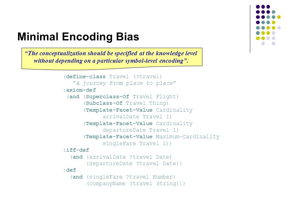 reading discussions design of ontologies tom gruber facet def