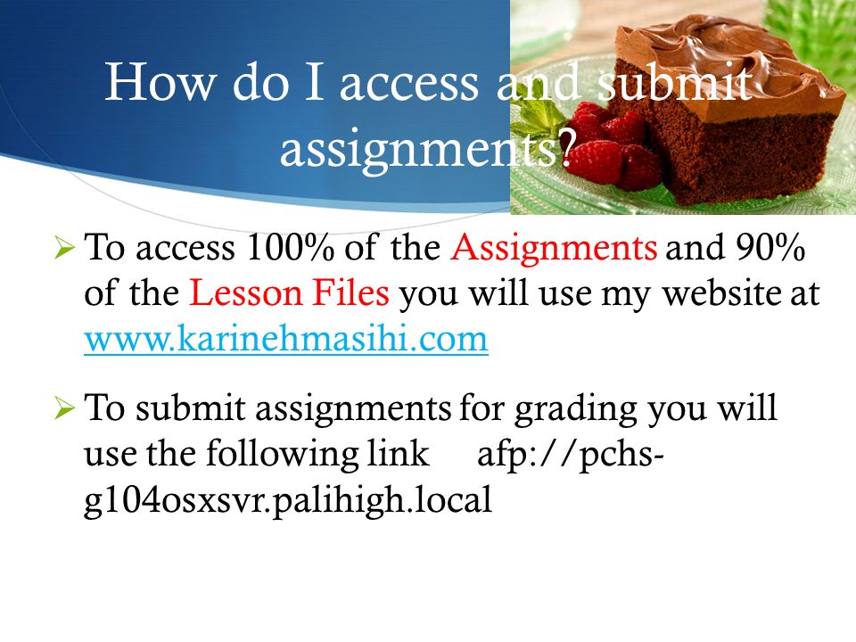 How do I access and submit assignments.
