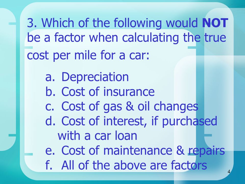 1 purchasing unit review if the cost of an oil change is 30 and you