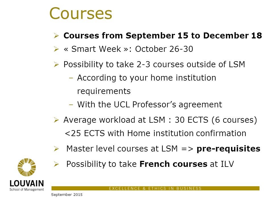 Louvain School Of Management Universite Catholique De Louvain Welcome Ppt Download