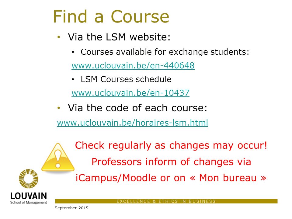 Louvain School Of Management Universite Catholique De Louvain Welcome Ppt Download