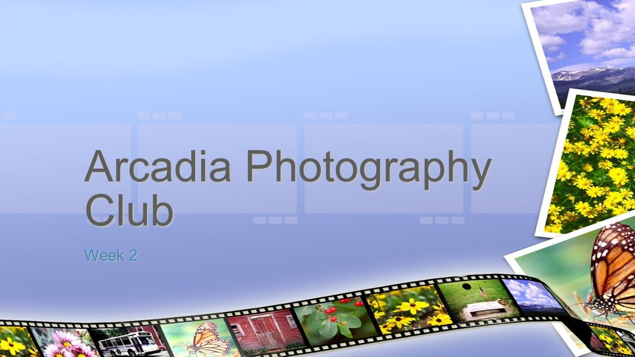 Week 2 Arcadia Photography Club
