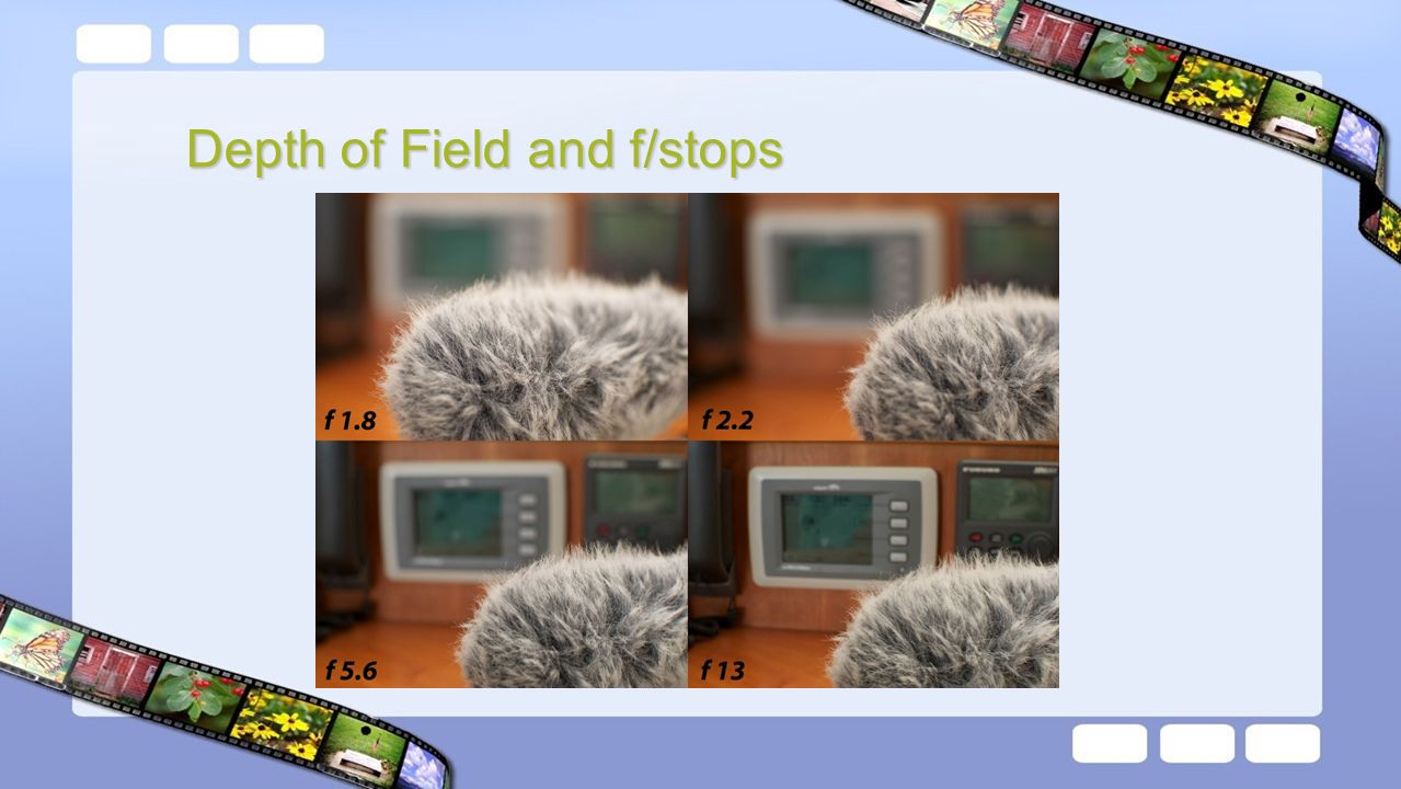 Depth of Field and f/stops