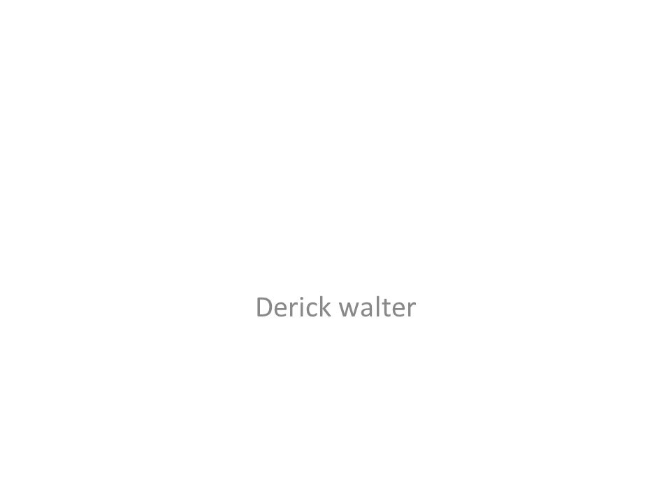 Derick walter