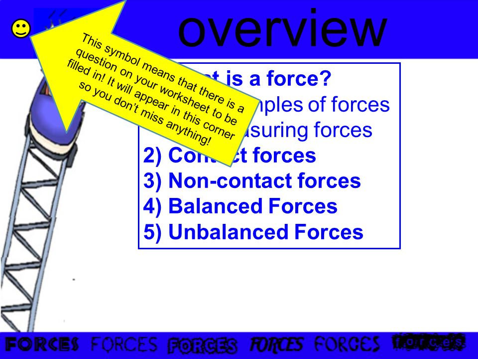 overview 1) What is a force.