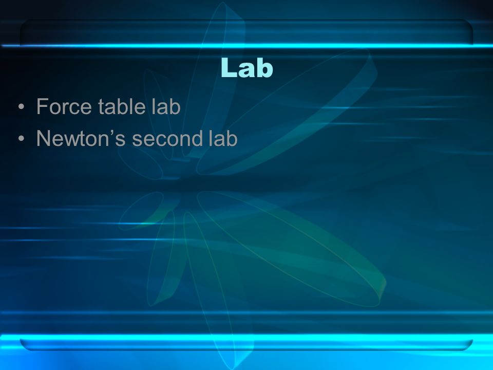 Lab Force table lab Newton’s second lab