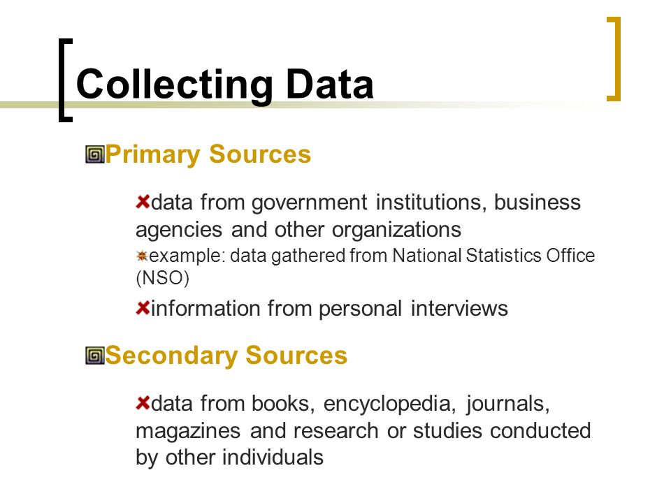 data gathering techniques collecting data primary sources secondary