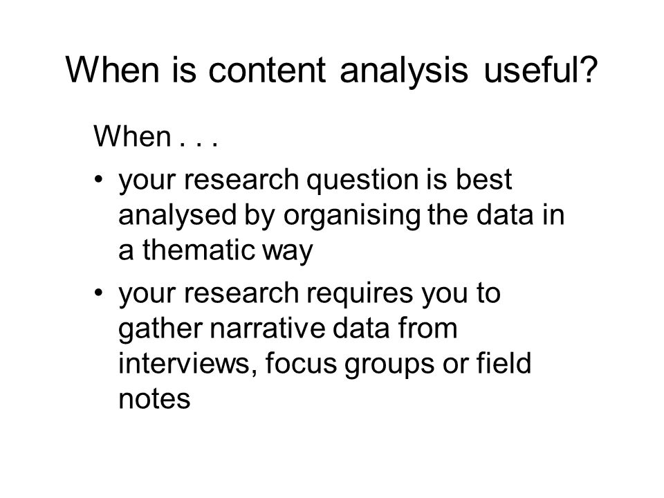 Chapter 19 Content Analysis What Is Content Analysis Content Analysis Is A Method Of Coding Qualitative And Or Quantitative Narrative Data To Identify Ppt Download