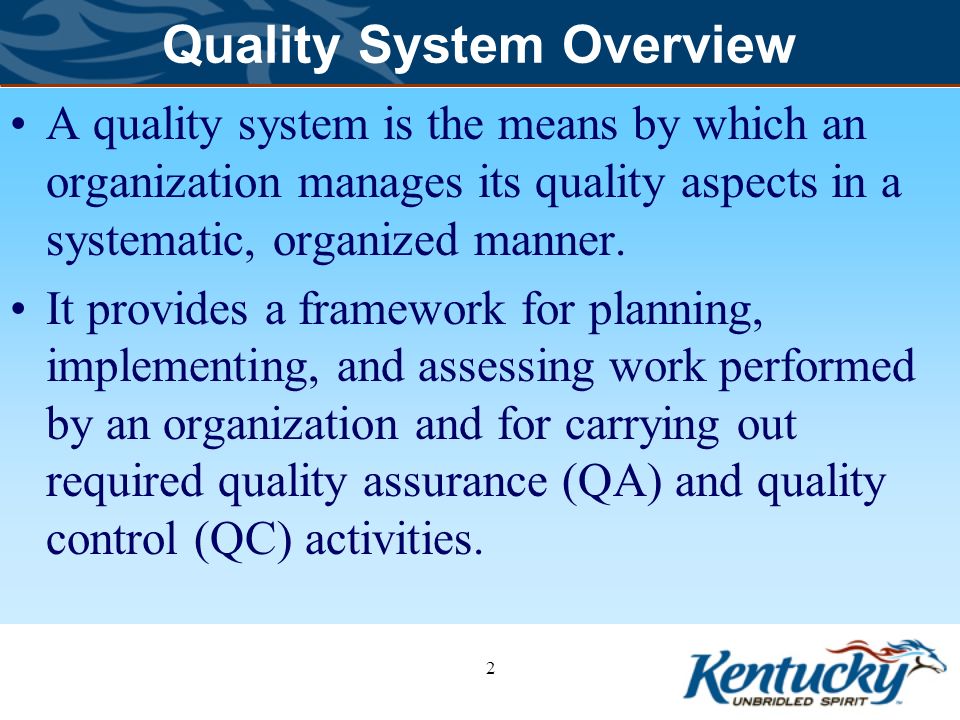 Quality Assurance Plan Qap Department For Environmental
