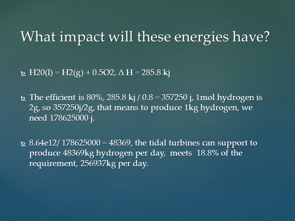 What impact will these energies have.