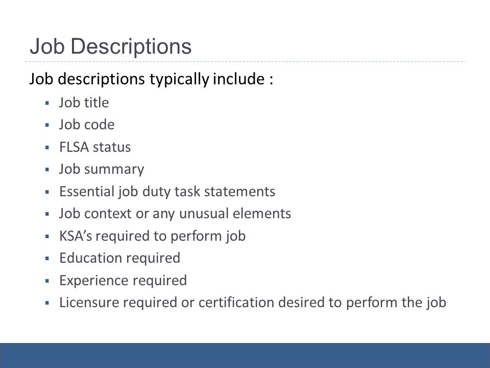 job description job analysis mana 4328 dennis c veit job duty