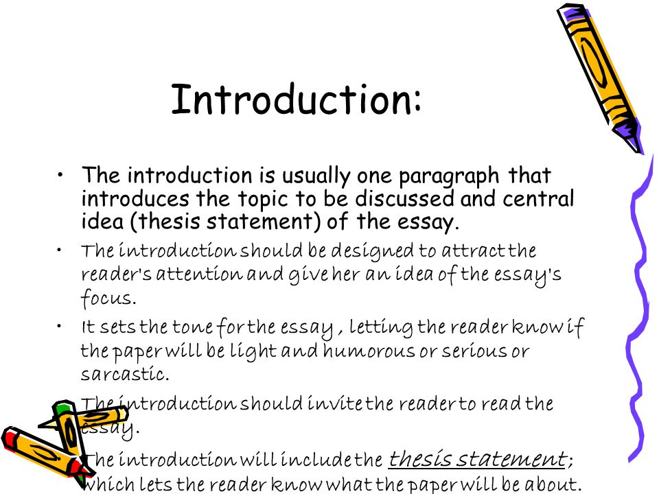 what is the central idea of the essay