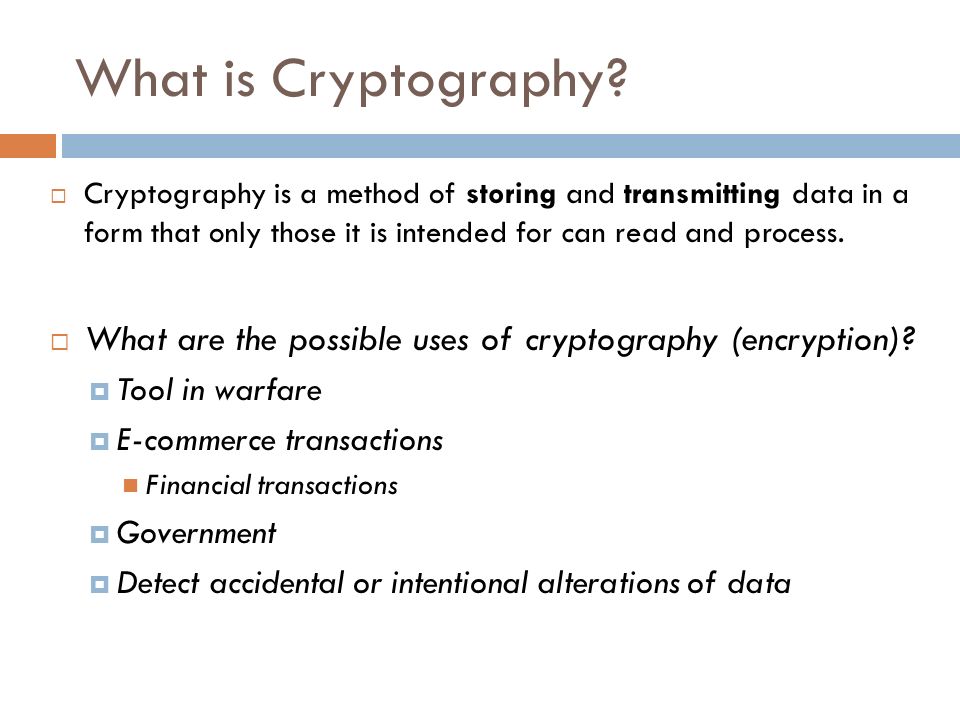 CRYPTOGRAPHY SZABIST – Spring Cryptography This chapter presents 