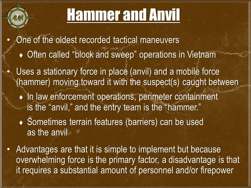 hammer and anvil tactic hammer and anvil tactic