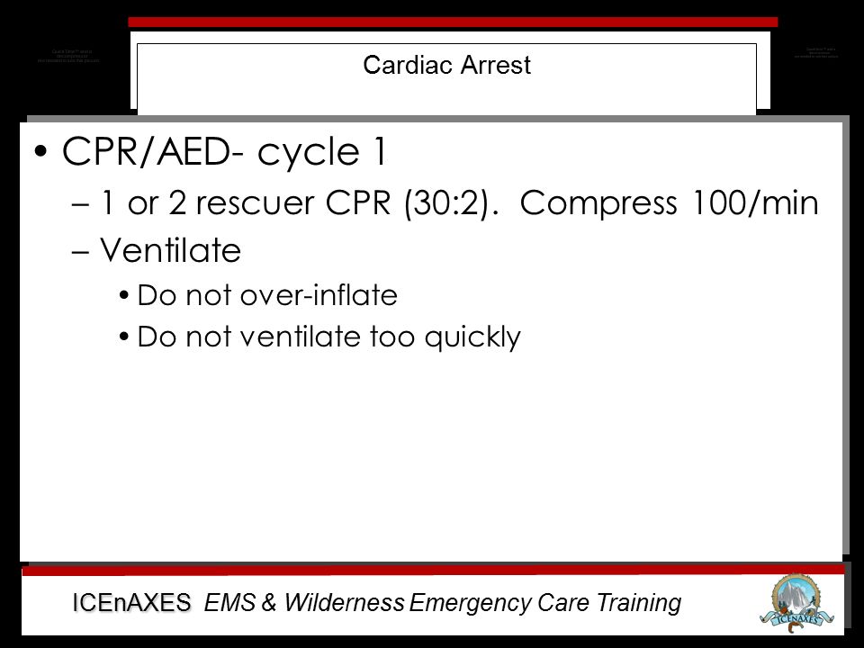 ICEnAXES ICEnAXES EMS & Wilderness Emergency Care Training DOT National ...