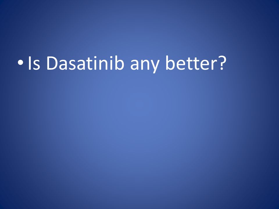 Is Dasatinib any better