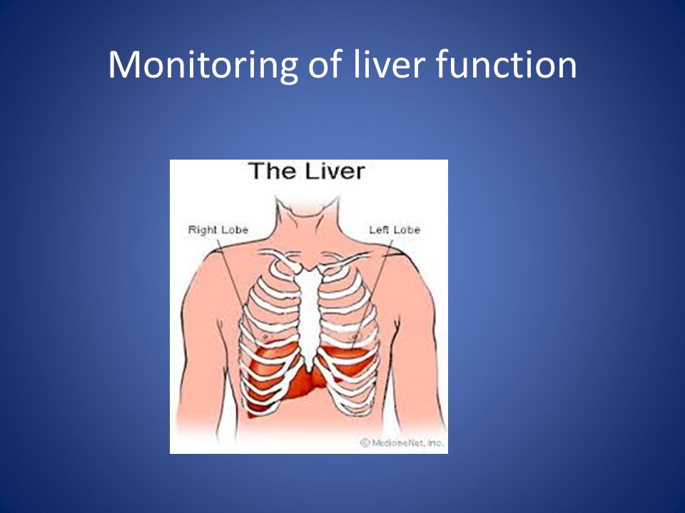 Monitoring of liver function