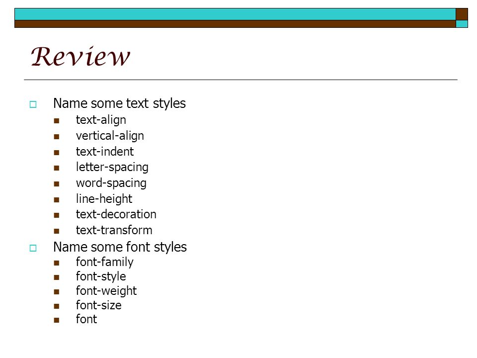 Web Development With Cascading Style Sheets Syntax Activity Ppt