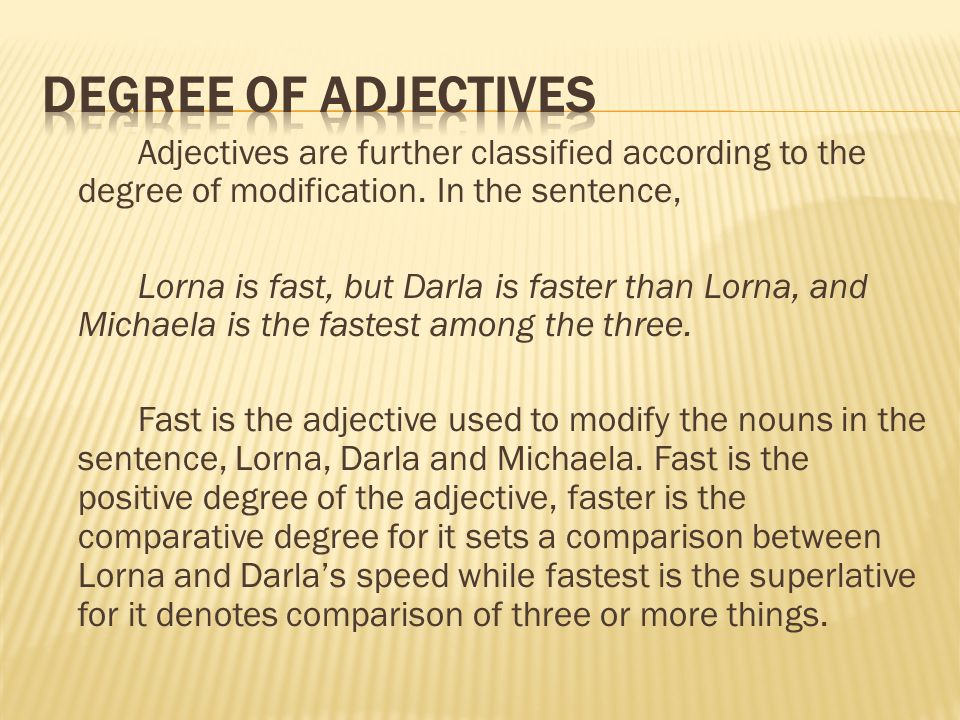 positive adjectives examples sentences Adjective s. Ppt video online download.