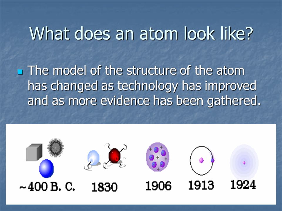 Why learn about atoms.
